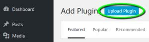 Step 2 - Click Upload Plugin Button