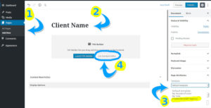 steps 1 to 4 how to create a client demo page.